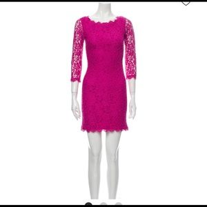 DVF lace dress